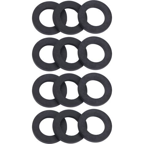 12pcs Ronde-ronde Raune de douche Robinet Affichage de tuyaux en caoutchouc pour scellage (3/4 ") (1/5)