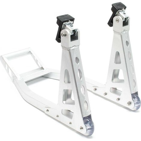 Cavalletto da officina per ruota anteriore moto uso universale supporto di sollevamento moto in alluminio 160002934