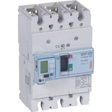 Interruttore elettronico con unità di misura DPX³250  potere di interruzione 25kA 400V - 3P - 100A - LEG420405
