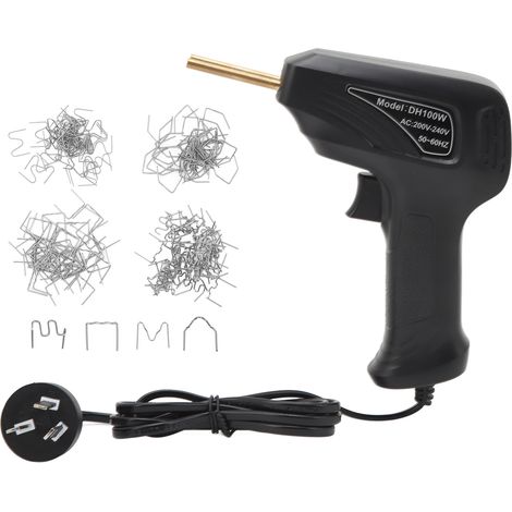 Kit de soudure plastique 50W pour pare-chocs, pistolet à souder avec agrafes plates, pince et 4 types d'agrafes, fiche AU 230V (1/5)