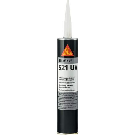 Sikaflex-521 UV Witterungsbeständiger haftstarker Dichtstoff, 300ml, hellgrau