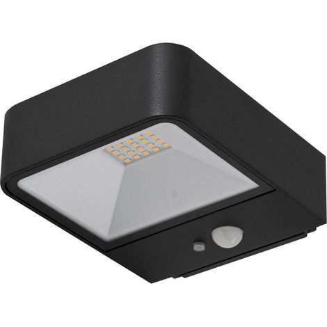 Lucande Lámpara solar exterior 'Dava' en Negro de Aluminio