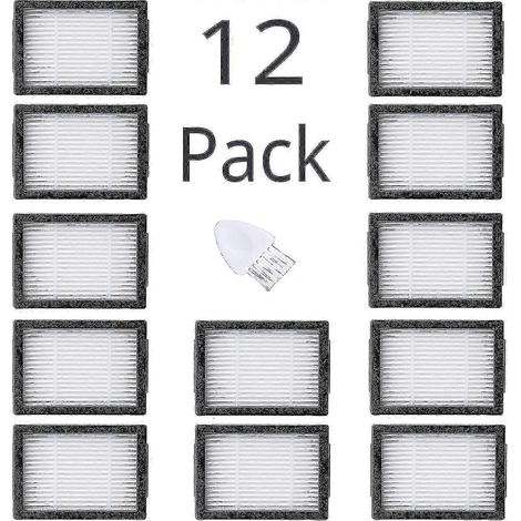 Paquete de 12 filtros de repuesto para iRobot Roomba I&E/I1-I8/E5-E6+/J7 (excepto J7+) Edición 0923 (1/4)