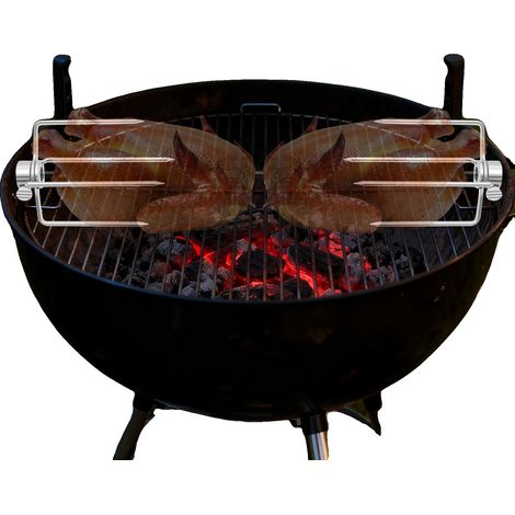 Forchette per girarrosto per barbecue, acciaio inox 304, lunghezza rebbi 11 cm/4,33 pollici, diametro rebbi 4 mm/0,157 pollici, set da 4, diametro foro di montaggio 11,5 mm/0,453 pollici (1/5)