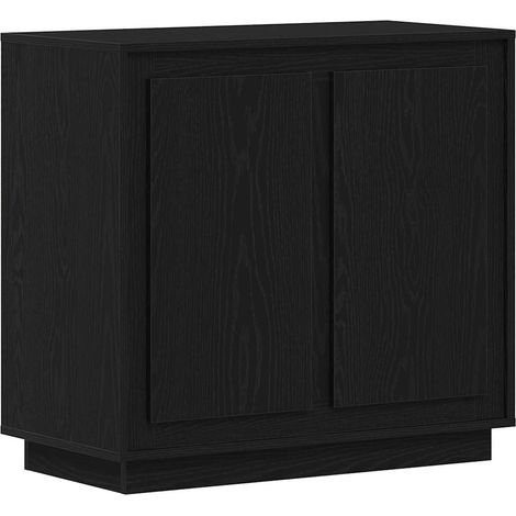 Maison Exclusive - Aparador Roble Negro 80 x 40 x 75 cm Madera de