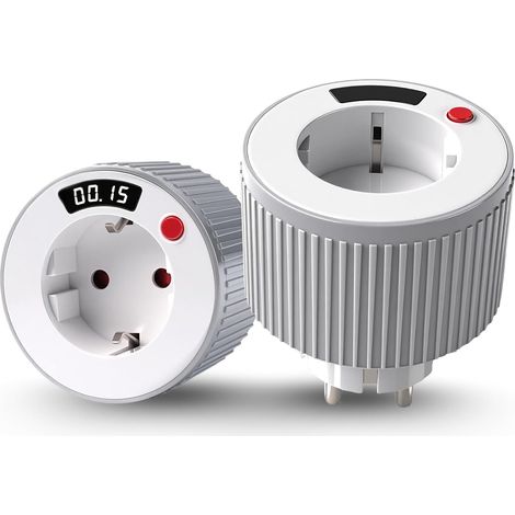 Prise Minuteur, Countdown Timer Prise da 1 Minutos a 24 Horas Minuteur Prise Electrique Rotation Programmateur Prise Electrique avec Timer 3680W 16A pour Électroménagers(TM15) (1/5)