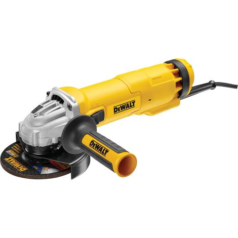 Smerigliatrice Ø125mm 1010W DEWALT DWE4207-QS con interruttore a striscia e sistema di blocco antiparziale (1/4)