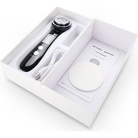 Nouvelle Machine de Beauté 4-en-1 à Photothérapie, RF, EMS et Microvibrations pour Lissage des Rides et Éclat (1/5)