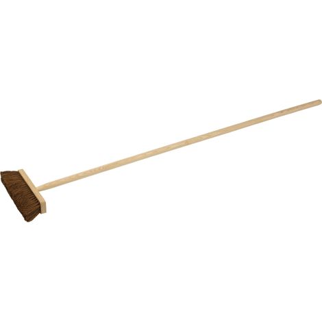 Balais droits en fibre de coco Emmanché bois - 290 mm (1/2)