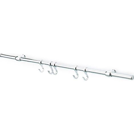 KIT SOTTOPENSILE C/GANCI NICHEL SATINATO 90 CM