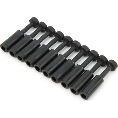 Lot de 100 connecteurs pneumatiques composites pour tuyaux de 1/4 po, accessoires de bouchons d'extrémité