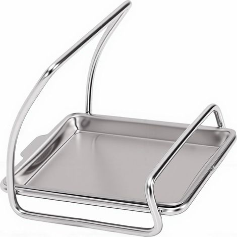 Support de Couvercle de Casserole, Support de Couvercle de Casserole en Acier Inoxydable 304, de Comptoir Peu Encombrant avec Bac d'égouttage, 5,79 X 4,84 X 5,04 Pouces, pour l'organisation (1/5)