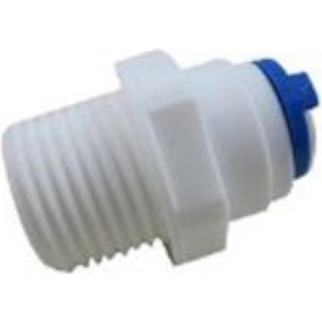 1/4" push Fit Tube x1/4" filetage male Quick Connect Push de tuyauterie pour eau RO inverse osmoseur filtre pur (paquet de 5) (1/2)
