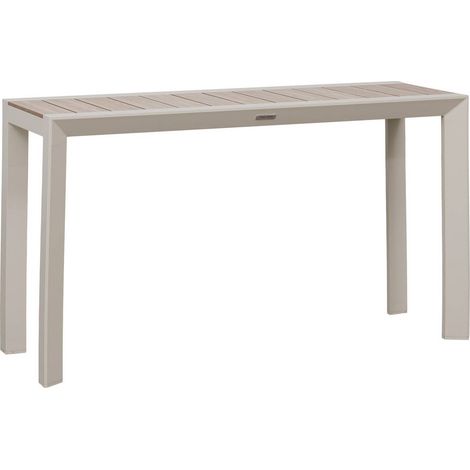 Tavolo da giardino a 2 posti in lino beige evasion - Hespéride (1/5)