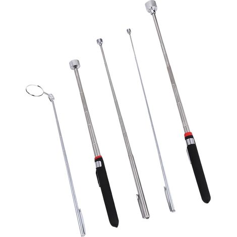 5 Pièces Miroir D'inspection Télescopique Magnétique (1/5)