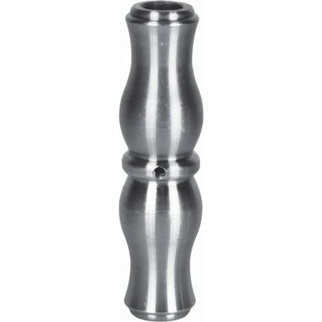 Garniture pour barreaux de Ø14mm - Hauteur 120mm largeur 32mm - Acier tourné - À visser - DECO FER FORGE