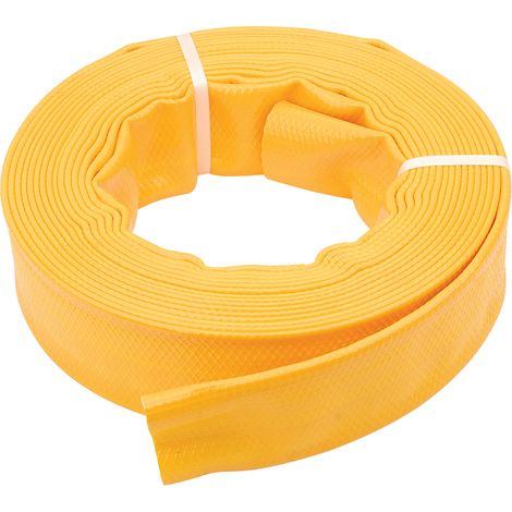 Draper Yellow Layflat Hose 10m x 38mm – Durable Flexible Water Delivery Pipe for Gardening and Industrial Use (1/5)