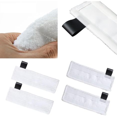 4PCS Bonnettes Microfibre pour SC5 SC3 Easy Fix Kärcher, Lingette Remplacement pour Karcher Vapeur, Chiffons Microfibre pour Karcher Easy Fix SC2 SC3 SC4 SC5, Kärcher Bonnettes pour Buse de Sol (1/5)