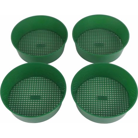 Tamis de jardinage en plastique, 4 pièces, maille de jardin, plantes succulentes, outil de filtre en pierre de sable (1/5)