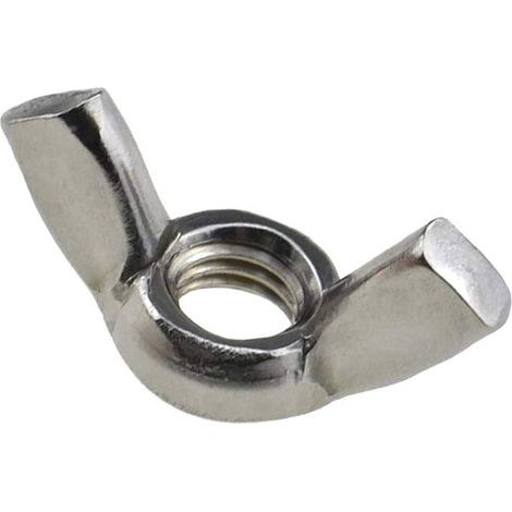 M6 Écrous à Oreilles Papillon (Paquet de 10) Inox Acier Inoxydable pour aux Boulons et Fixations (1/5)