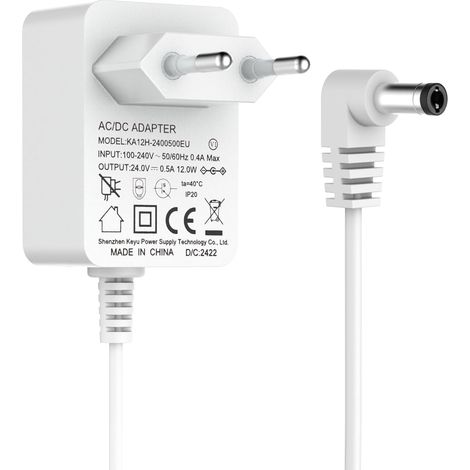 Adaptateur 24 V 0.5 A Chargeur pour Diffuseurs d'huiles Essentielles, 1.5M DC 5.5 2.1mm d'alimentation Chargeur pour Humidificateur d'aromathérapie (1/5)