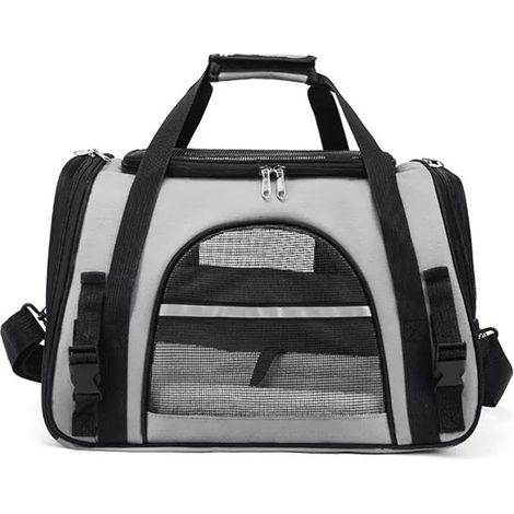 Bolsa transportadora para gatos Miawouf, jaula transportadora para gatos con correa ajustable para el hombro, colchón cómodo para gatos pequeños. (1/5)