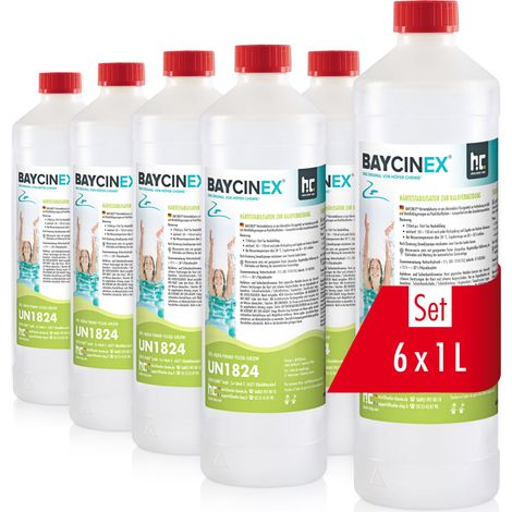 6x 1 L BAYCINEX® Härtestabilisator zur Kalkvermeidung