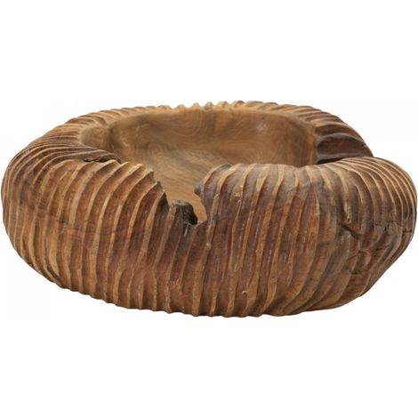 S/TASCHE GARIT IN TEAK RIC. CM 37X40X16 (PEZZI UNICI - NON RIP. IN SERIE)