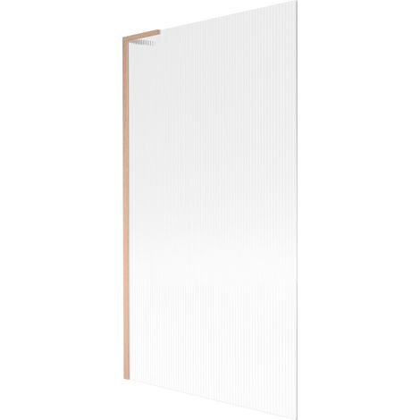 Mexen Next L paroi de baignoire 1 volet 100 x 150 cm, rayures, cuivre brossé - 895-100-000-03-09-65 (1/5)
