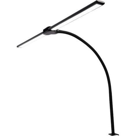 Lampe De Bureau - LED Dimmable À Pince - 5 Modes Couleur - Contrôle Tactile - Protection Des Yeux - Pour Travail PC Et Étude - Noir - 1 Pièce (1/5)