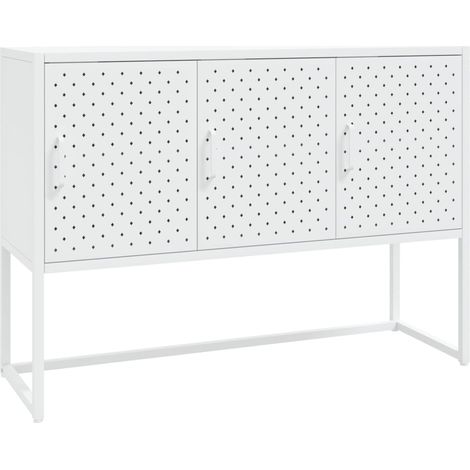 Sideboard White 105x35x75 cm Steel vidaXL (1/5)