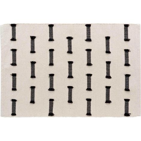 Tapis Déco Tissé "Juline" 50x80cm Naturel (1/5)