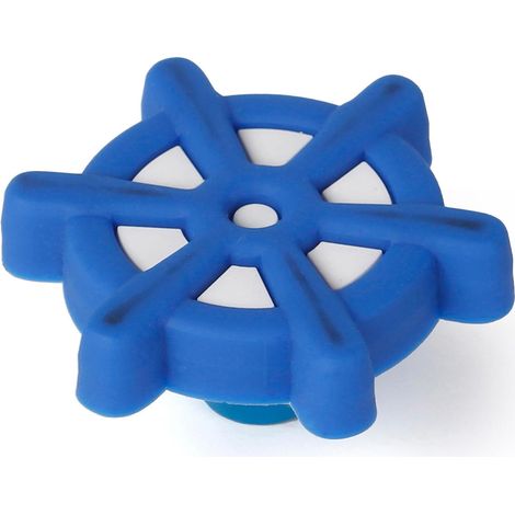 Bouton de meuble  Style enfantin juvénile  En PVC-ZAMAK  Finition bleue  Mesures 514524mm  Système de fixation  Comprend des vis M4  2 unités - talla
