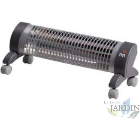 Riscaldatore al quarzo con 3 livelli di potenza (600-1200 W) Riscaldatore a tubo di quarzo Radiatore con meccanismo antiriba
