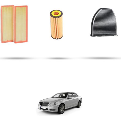 Kit tagliando 3 filtri compatibile con Mercedes Classe E (w212) 250 150kw dal 2009 (1/5)