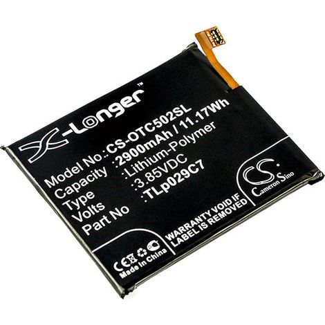 NX - Batterie téléphone, smartphone, GSM pour Alcatel 3.85V 2900mAh - TLP029C7 (1/2)