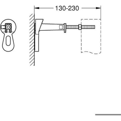 Équerres murales - - Bâti Support Bidet - Fixations bâti - Accessoire sanitaire - Fixation murale (1/2)