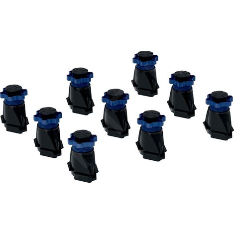 Keramag – Pied de receveur de douche 554953001 – Hauteur réglable 9-21 cm – Lot de 9 pièces – Pour installations professionnelles