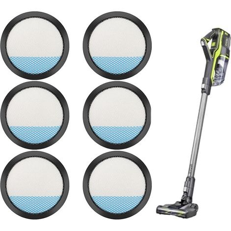 6 pièces Filtres lavables pour aspirateur Ryobi 18 V 1 + balai sans fil PCL720, PBLSV716, PBLSV717 (1/5)