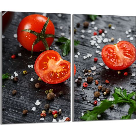 Glasschutzplatte für den Herd 2x30x52 Tomate (1/5)