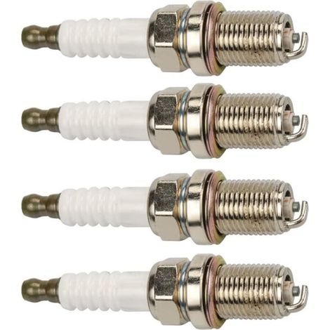 Satz mit 4 Ersatzzündkerzen für Champion RC12YC Briggs and Stratton 491055 491055S 692051 792015 491055T 5066 Kohler 25 132 12-S JD M78543 531308128 Rasenmähermotor.