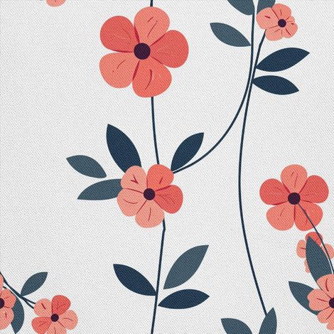 Tela decorativa para exteriores Oxford - Motivo floral I DX5101 (1/5)
