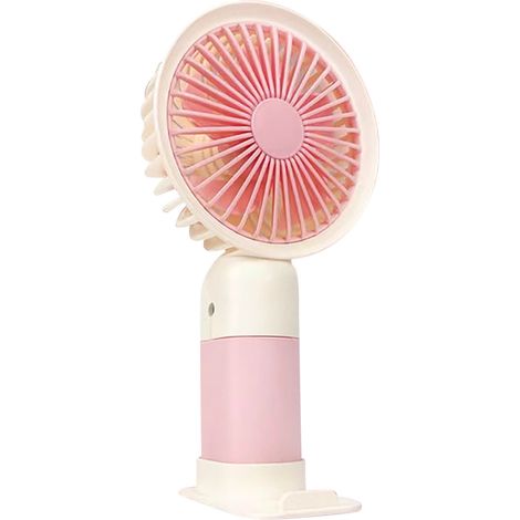 Ventilateur Portable Rechargeable USB - Ventilateur de Bureau et Main - 5 Pales - 165 x 83 x 62 mm - 1 Unité (1/2)