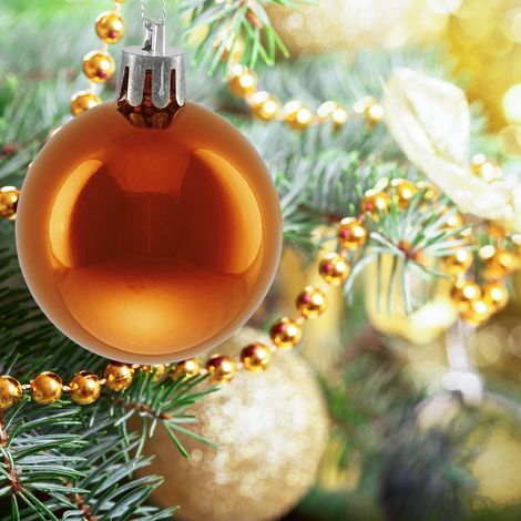 Christbaumkugeln set 50 glanzende ornamente