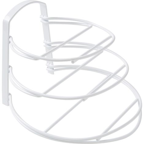 Support pour poêles Perth en métal blanc - COMPACTOR - 31 x 29 x H.22.5 CM - Blanc (1/4)
