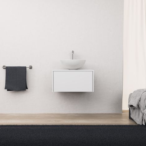 Inda - Mobile bagno L.60 con lavabo in appoggio / Bianco lucido 1