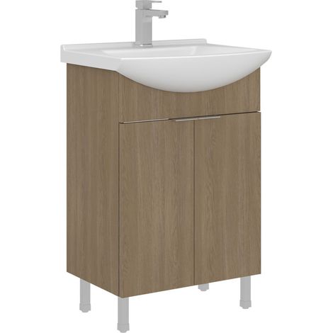 Meuble Vasque "Purus 55" - 55 x 50 x 83 cm - Sonomo Oak (1/3)