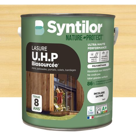 Lasure U.H.P. Biosourcée Incolore Satiné 5L (1/5)