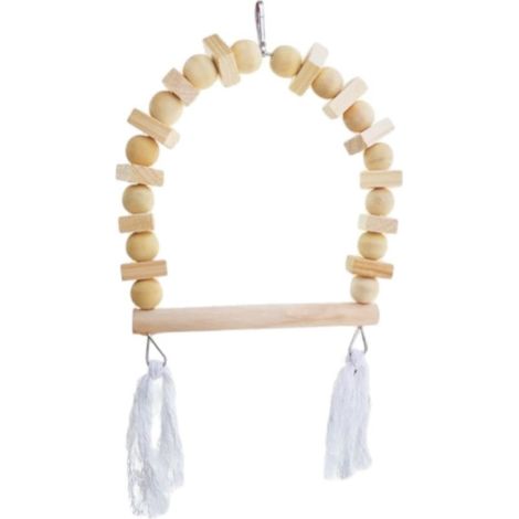 Bird Swing Wooden Training Toys Accessoires de Cage D'OIGNE (1/5)
