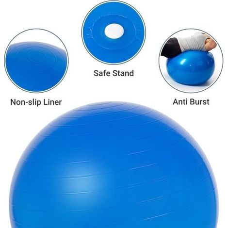 Siège Ballon Ergonomique pour Bureau Yoga Chaise Ballon en Taille 65CM Ballon de Grossesse Chaise Ballon avec Housse en Lin